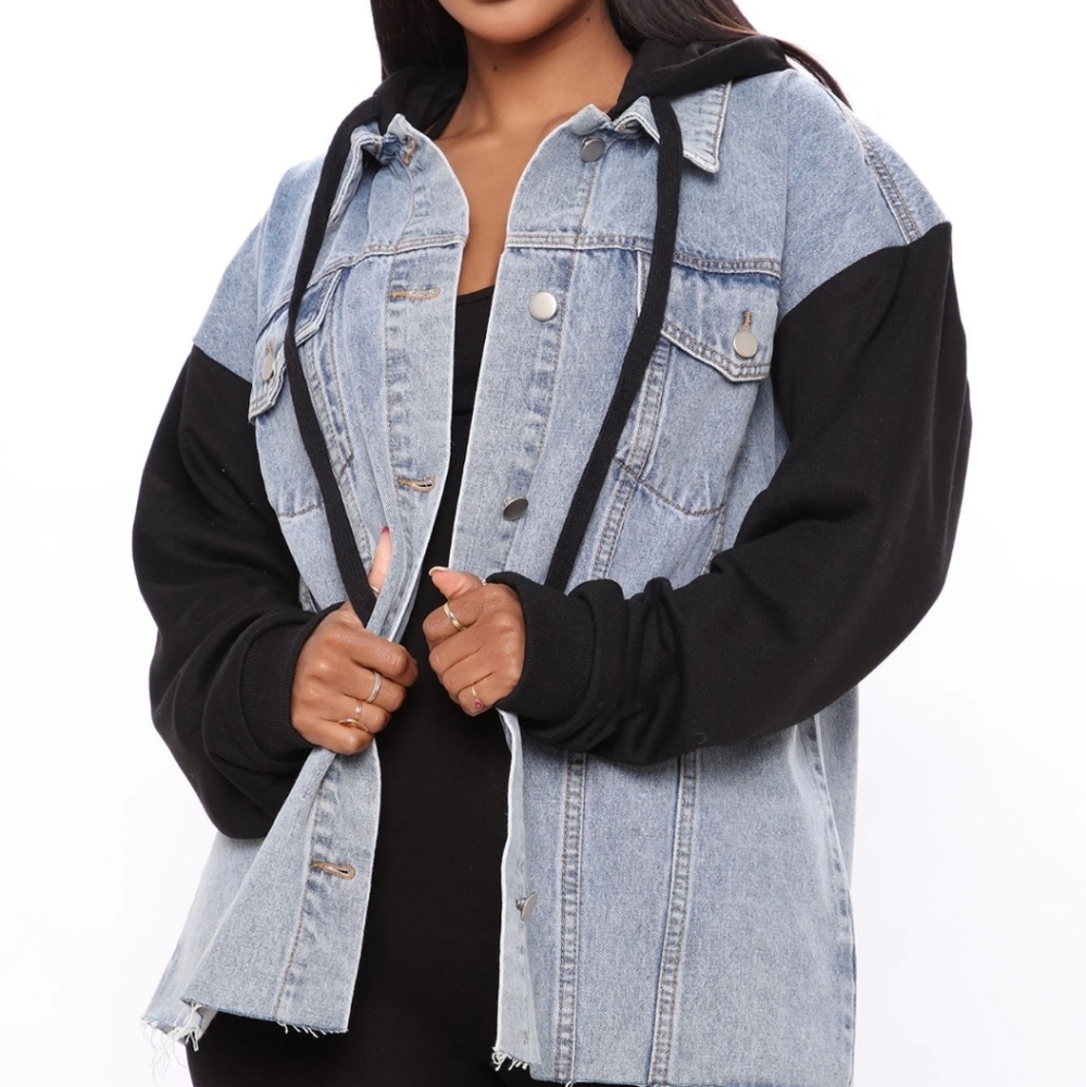 Cozied up with you Jean Jacket Fashion Nova